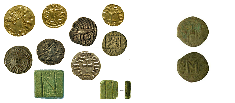 coins and weights from Rendlesham