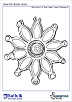 outline of roman brooch