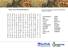 wordsearch about anglo-saxon people