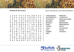 wordsearch about Rendlesham