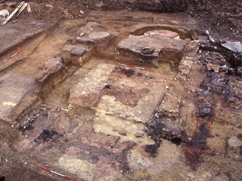 excavation of Castle villa