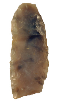 a prehistoric flint blade