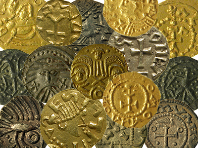 collection of various gold and silver coins
