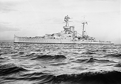 wartime photo of ship HMS Royal Sovereign